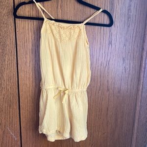 Girls SZ Med Yellow Romper
